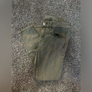 Olive Green American Eagle Jegging